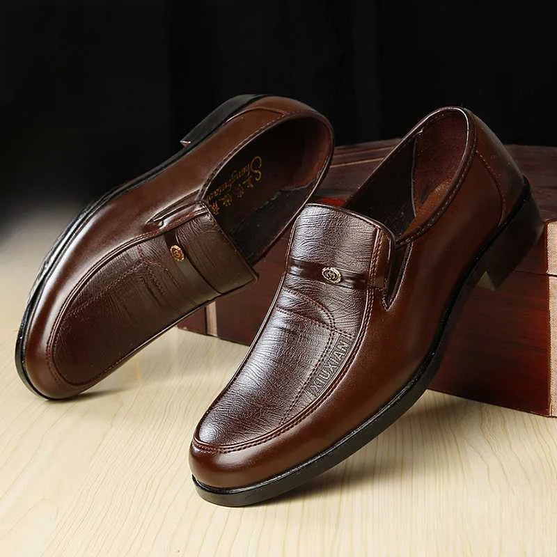 Men's Plus Size Slip-On Dress Loafers | Business Casual Shoes Men's Dress Loafers Axl