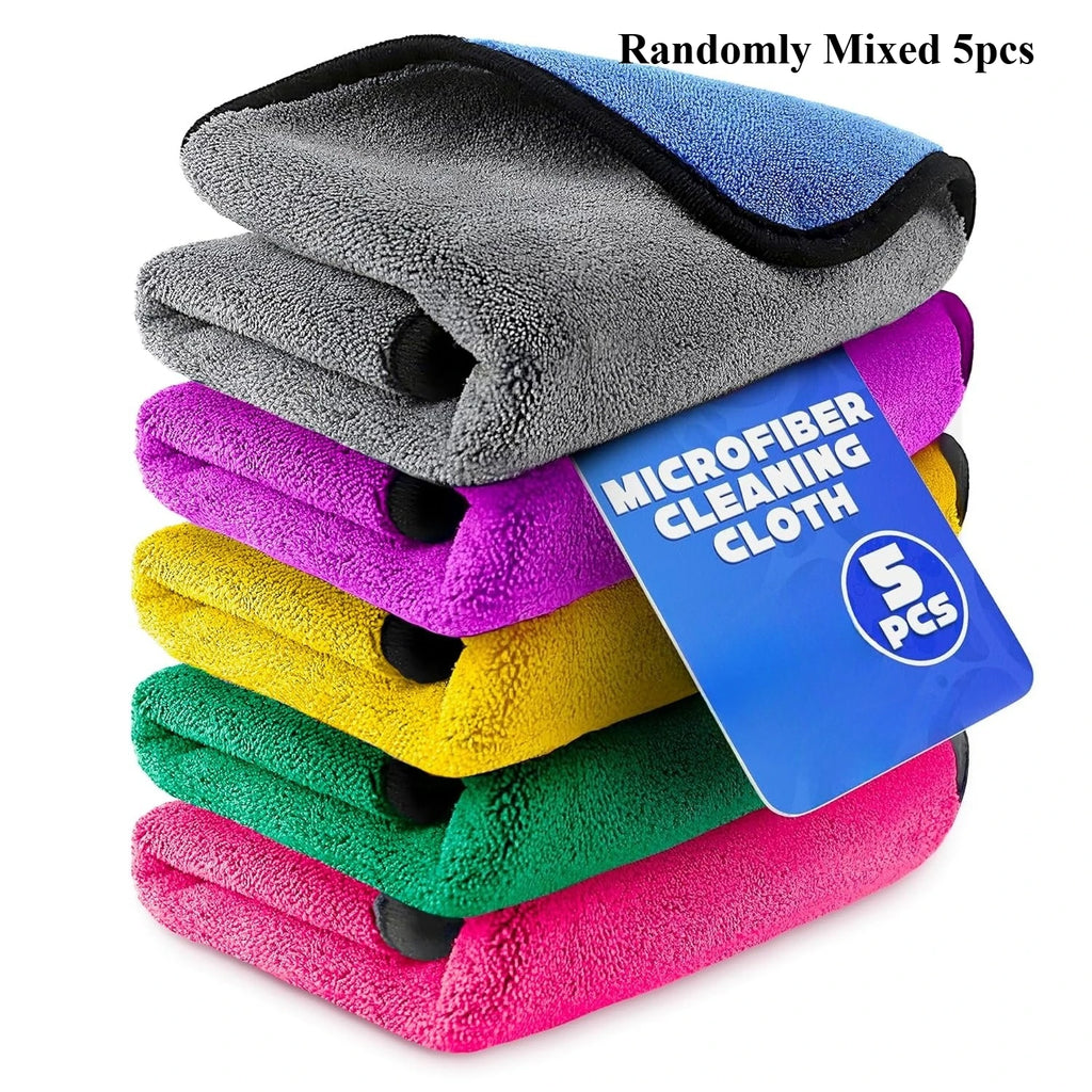 Heavy-Duty Microfiber Cleaning Cloths – 5 or 10 Pack Microfiber Cleaning Cloths Axl Randomly Mixed 5pcs