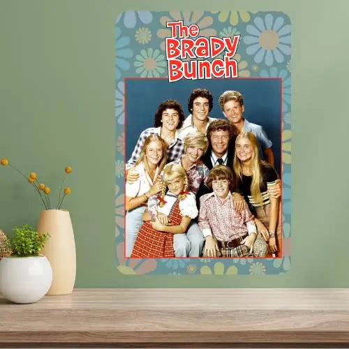 Brady Bunch Metal Poster Sign – Retro TV Show Wall Decor Metal Wall Sign Axl aluminum sign aluminum 14x20cm