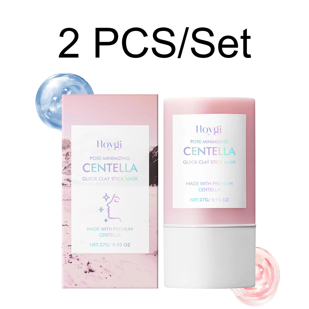 Centella Clay Stick Face Mask – Pore Minimizing & Brightening Clay Face Mask Axl 2 PCS