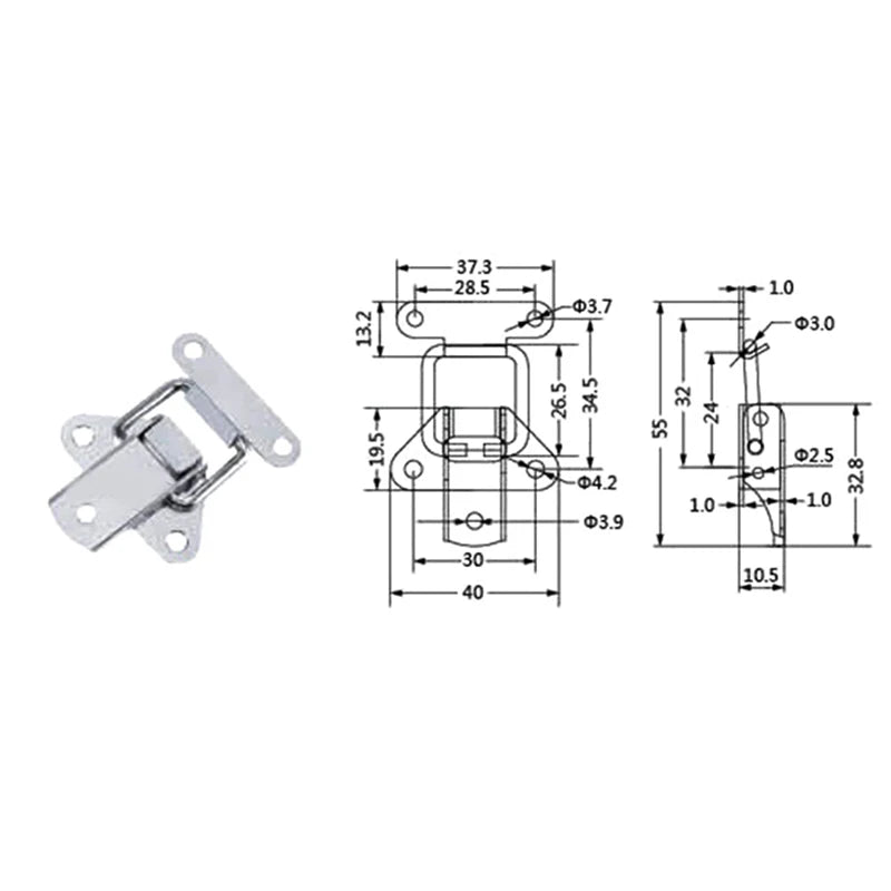 Stainless Steel Locking Latch Hasp Toggle Catch Clasp Locking Latch Hasp Axl