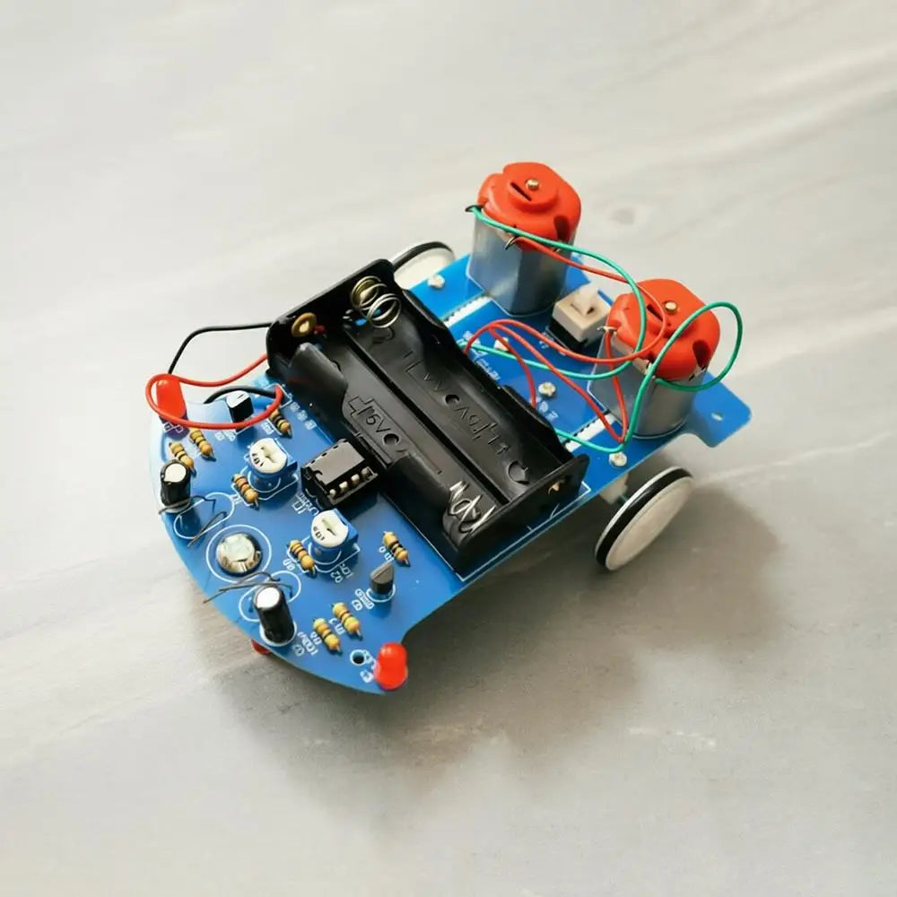 LOTHYE D2-5 DIY Line Tracking Smart Robot Car Kit for STEM Robot Car Kit Axl