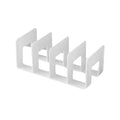 L-Type Plastic Bookend & 4-Shelf Desktop File Organizer Desktop Book Organizer Axl A