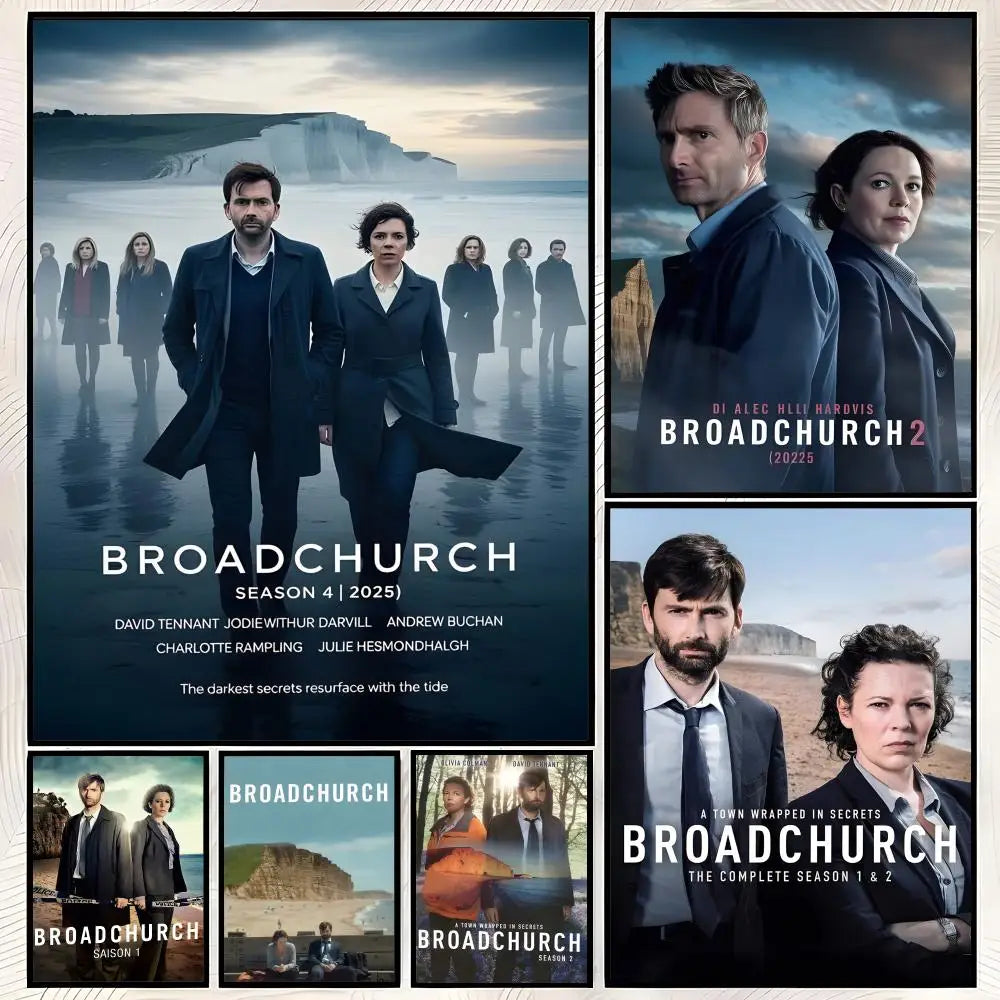 Broadchurch HD PVC Self-Stick Wall Art Poster | Waterproof Decor Wall Art Poster Axl