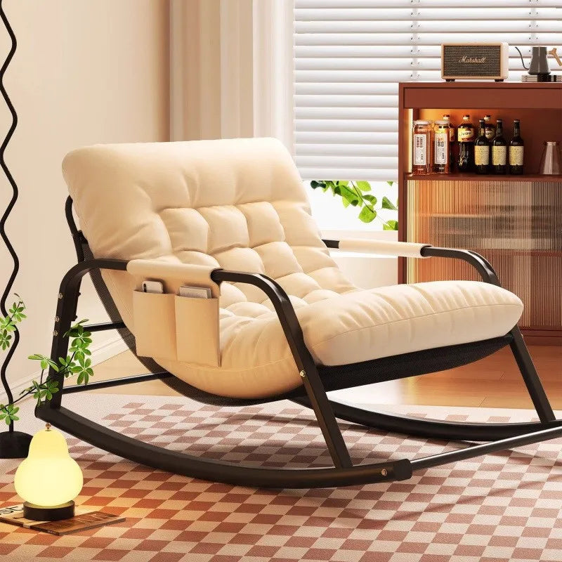 Oversized Double Rocking Chair – Sit & Recline Metal Frame Double Rocking Chair Axl