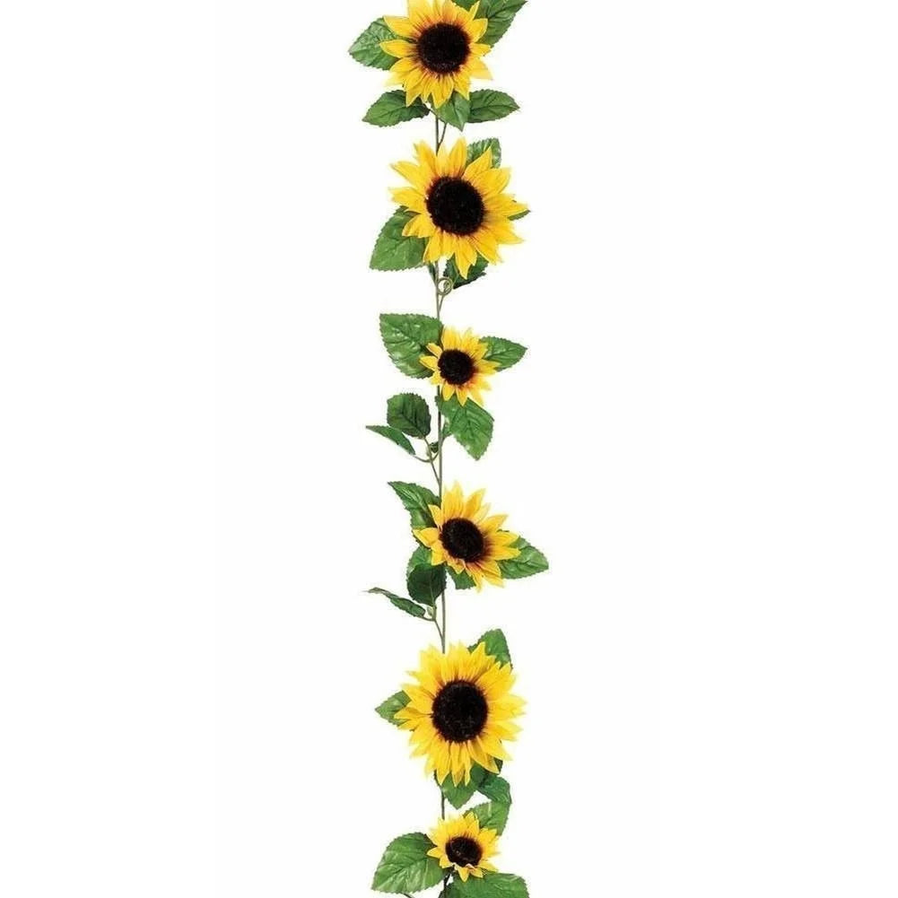 Artificial Sunflower Garland 260cm – Silk Floral Vine Decor Artificial Flower Garland Axl 1pcs