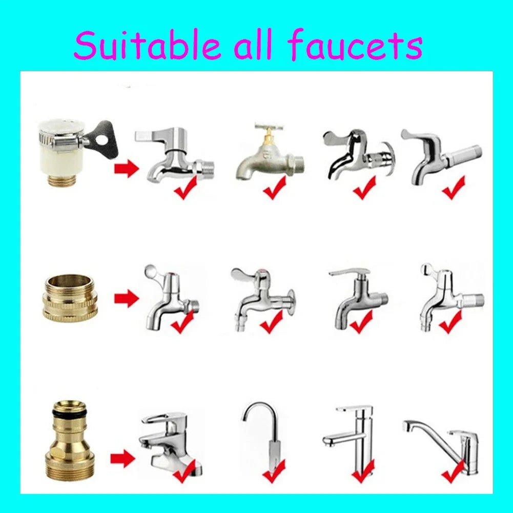 Universal Hose Tap Adapter 15–23mm | Garden Faucet Connector Garden Hose Adapter Axl
