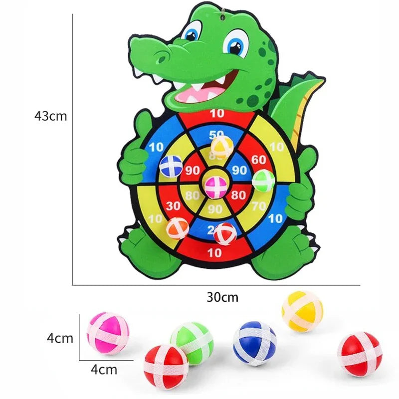 Kids Sticky Ball Dart Board – Safe Montessori Game Ages 3–7 Kids Dart Board Game Axl