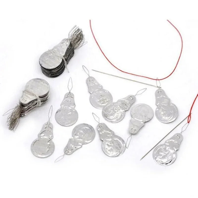 100-Piece Aluminum Bow Wire Needle Threader Set | Sewing Tool Needle Threader Set Axl