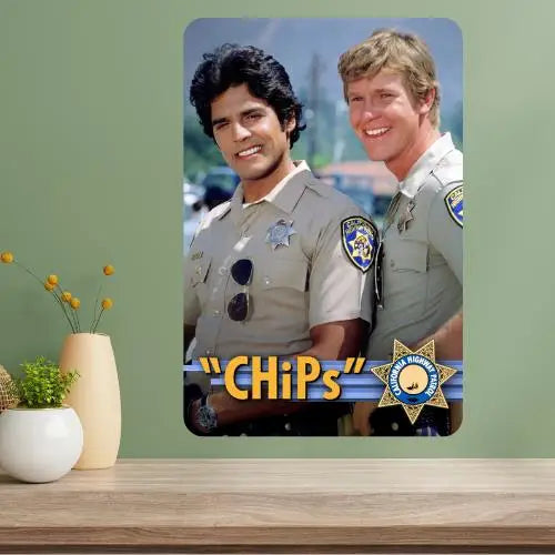 CHiPs Classic TV Show Metal Poster Sign | Retro Wall Decor Metal Wall Sign Axl aluminum sign aluminum 40x30cm
