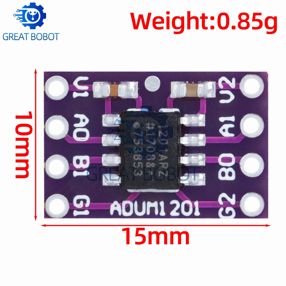 CJMCU-1201 ADUM1201 Magnetic Isolator Board Module SPI SOIC-8 Isolator Module Axl