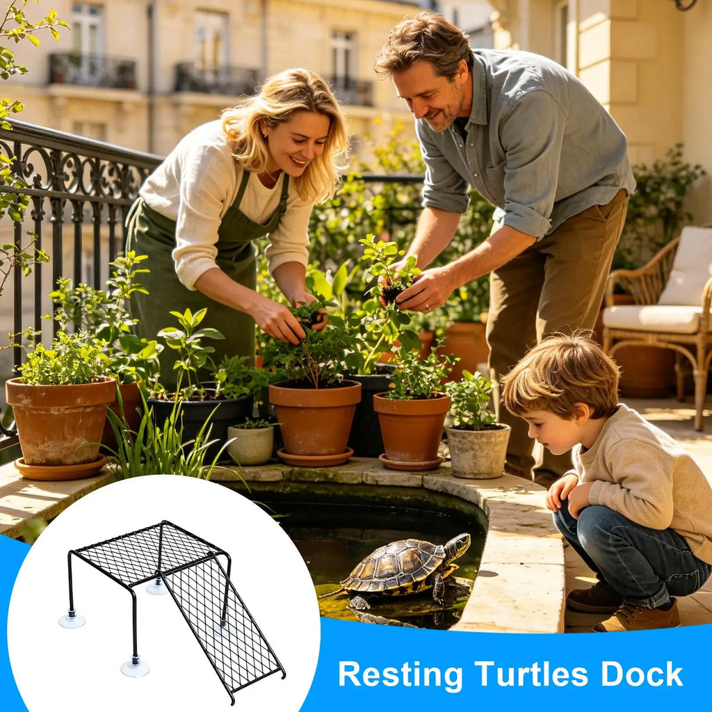 Turtle Basking Dock Platform with Ramp | S, M & L Sizes Reptile Basking Dock Axl