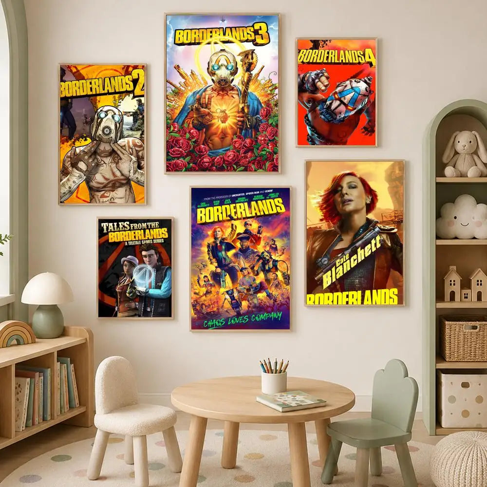 Borderlands HD PVC Self-Stick Wall Art Poster – Waterproof Decor Wall Art Poster Axl