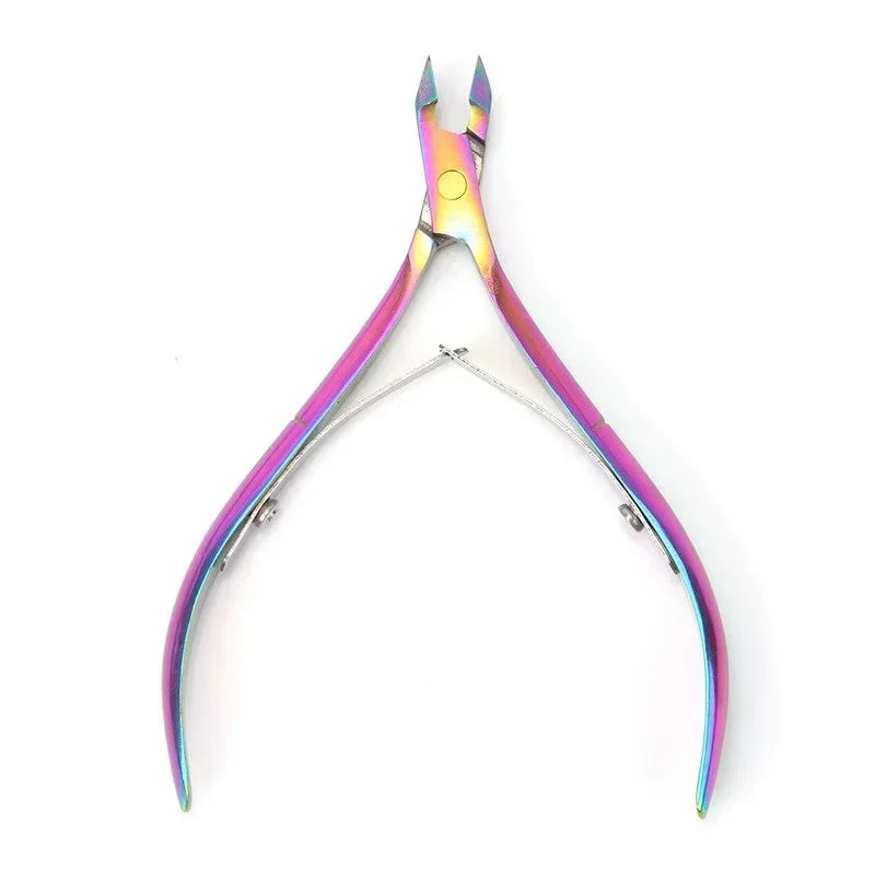 Stainless Steel Cuticle Clipper & Trimmer – Sharp Pedicure Tool Cuticle Clipper Axl colorful-5698