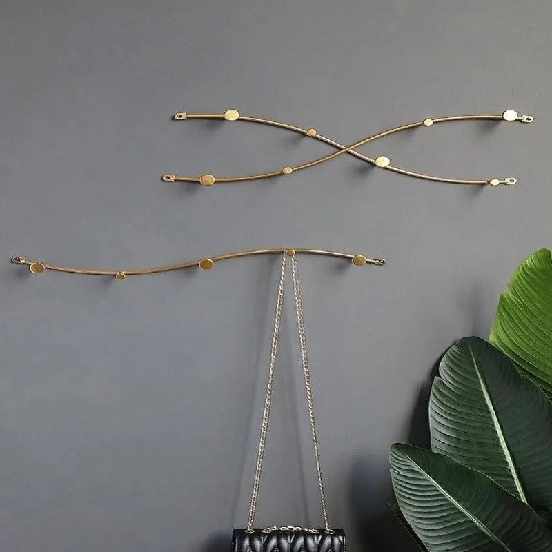 Wall Coat Rack – Iron 5-Hook Minimalist Clothes Hanger Wall Coat Rack Axl