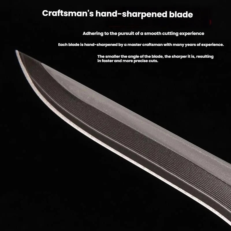 Damascus Boning Knife – Sharp Steel Blade & Wood Handle Damascus Boning Knife Axl