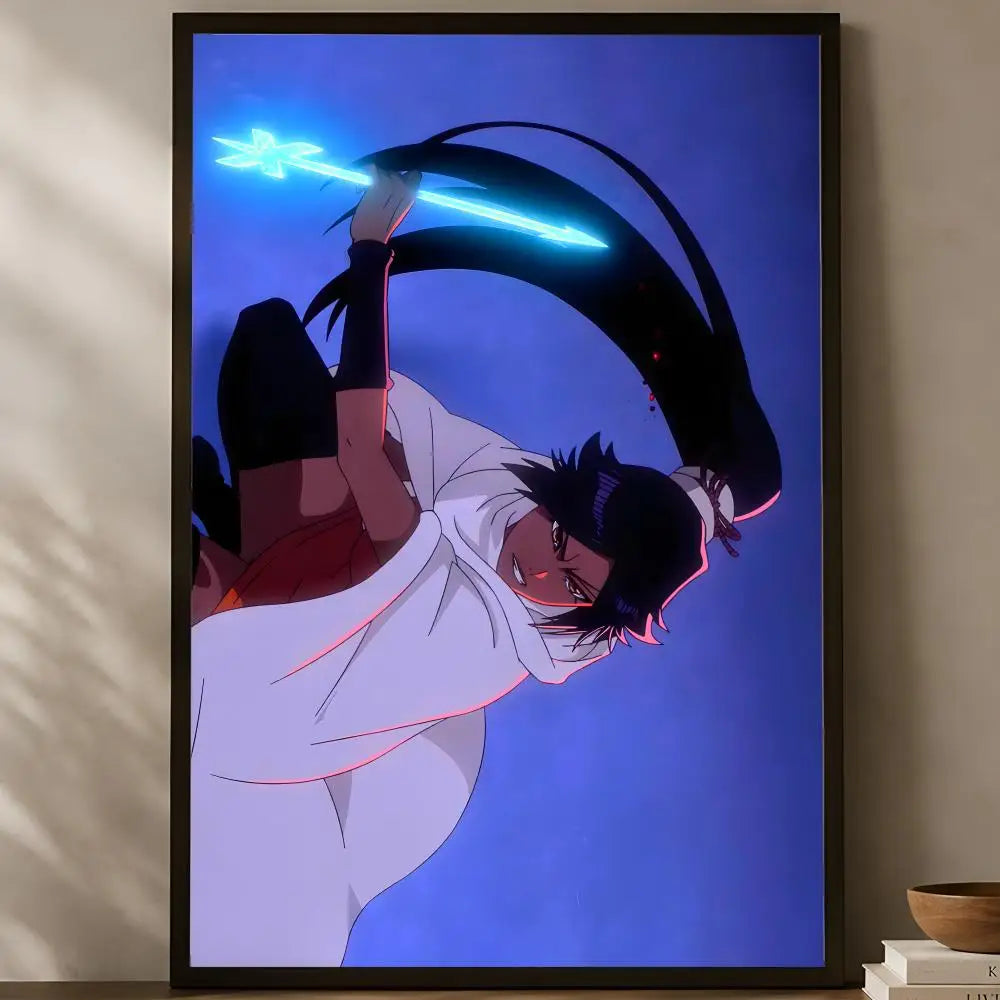 Yoruichi Shihoin Anime Wall Poster – HD Self-Stick Waterproof Anime Wall Poster Axl