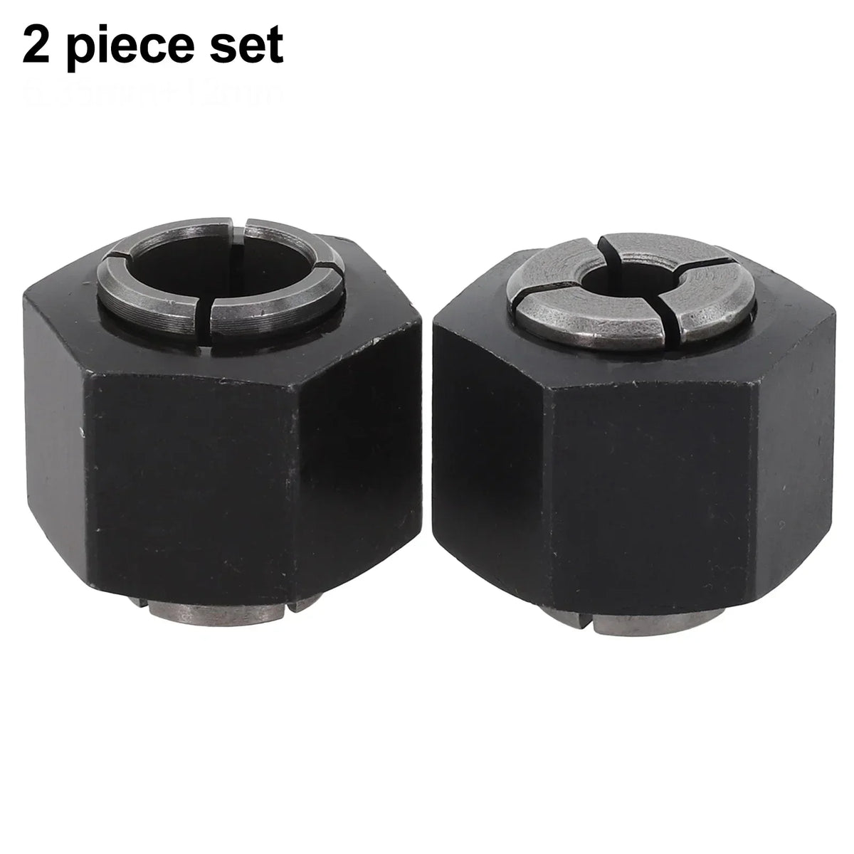 Router Collet Set 2PCS 6.35mm & 12mm – Fits DW618, DW621 Router Collet Set Axl