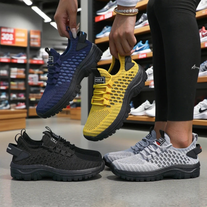 Women's Mesh Breathable Casual Sneakers – Lace-Up Running Shoes Women's Casual Sneakers Axl