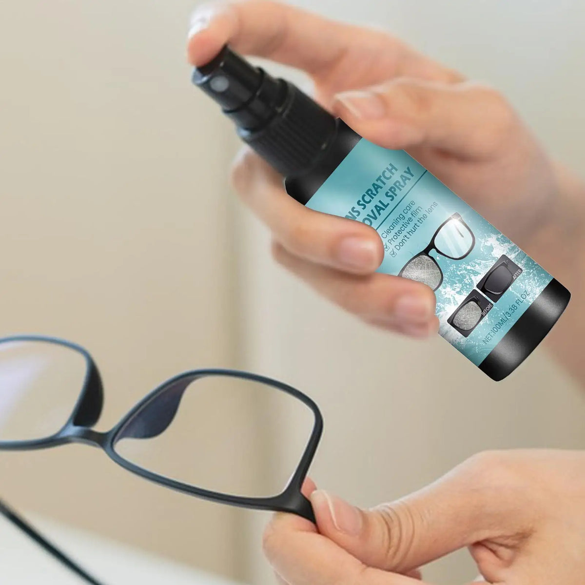 Eyeglass Lens Cleaner Spray – Removes Dust, Fingerprints & Scratches Lens Cleaner Spray Axl