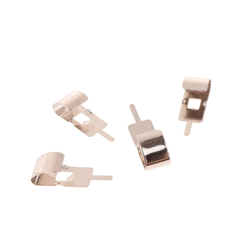 50 Pcs Spring Steel Battery Clips for 18650 Holder Contacts Battery Contact Clips Axl