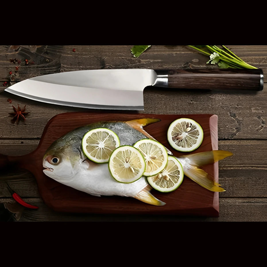Sashimi Sushi Slicing Knife – Sharp Steel Kitchen Knife Sashimi Slicing Knife Axl