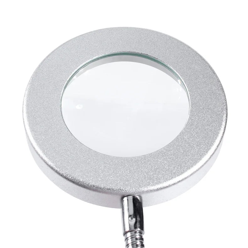 10X Folding Magnifying Glass Clip Desk Lamp with LED Light Magnifying Desk Lamp Axl