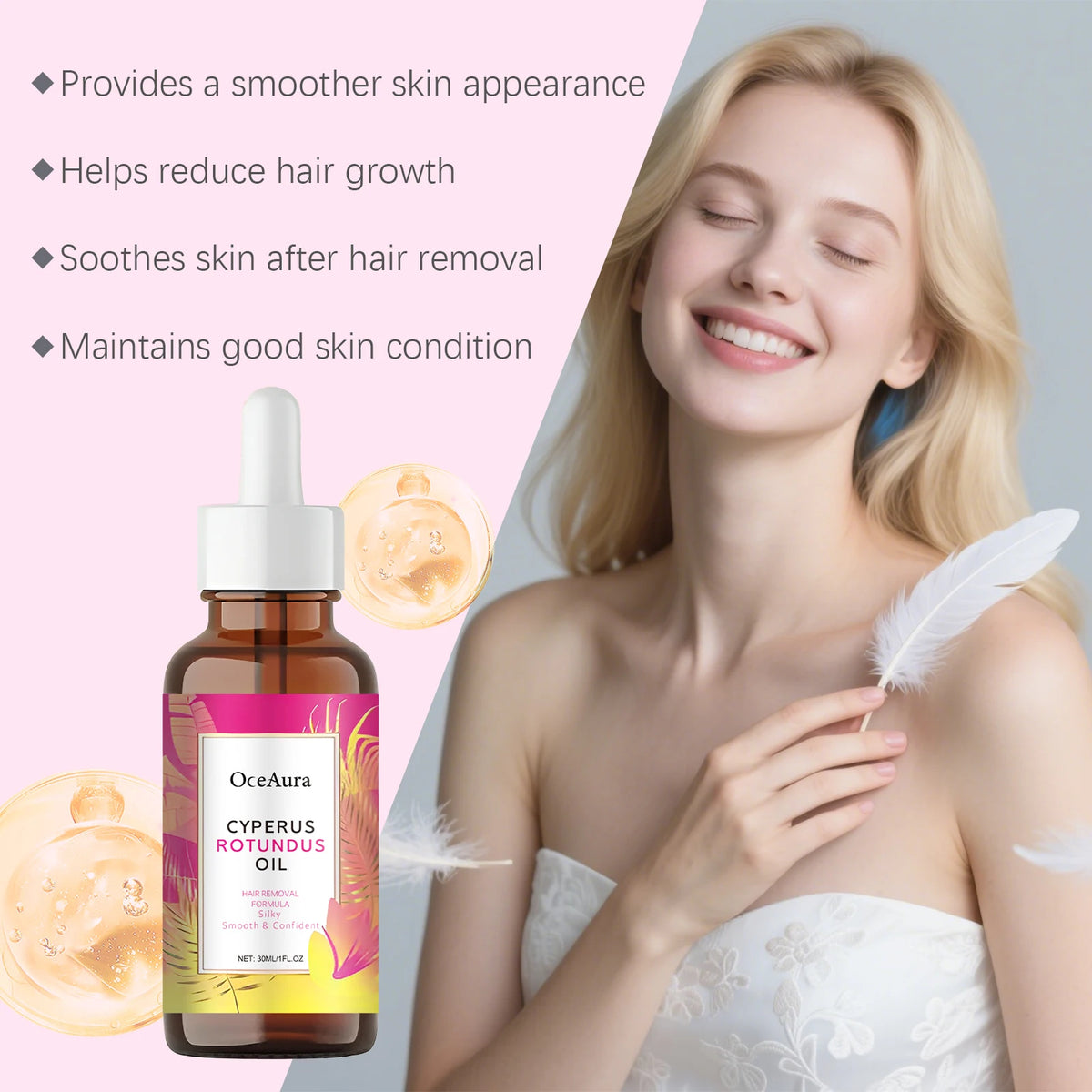 Cyperus Oil Natural Hair Inhibitor – Post-Shave Body Oil Hair Inhibitor Oil Axl
