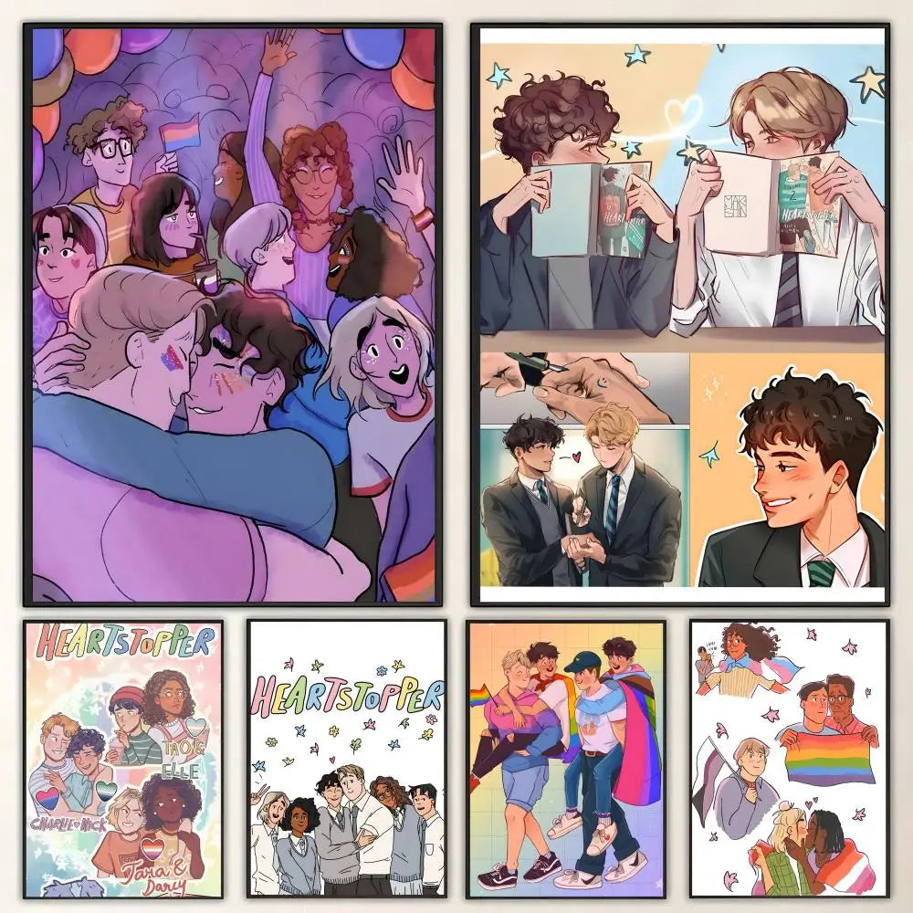Heartstopper HD Art Poster – Waterproof Sticky Wall Decor Wall Art Poster Axl