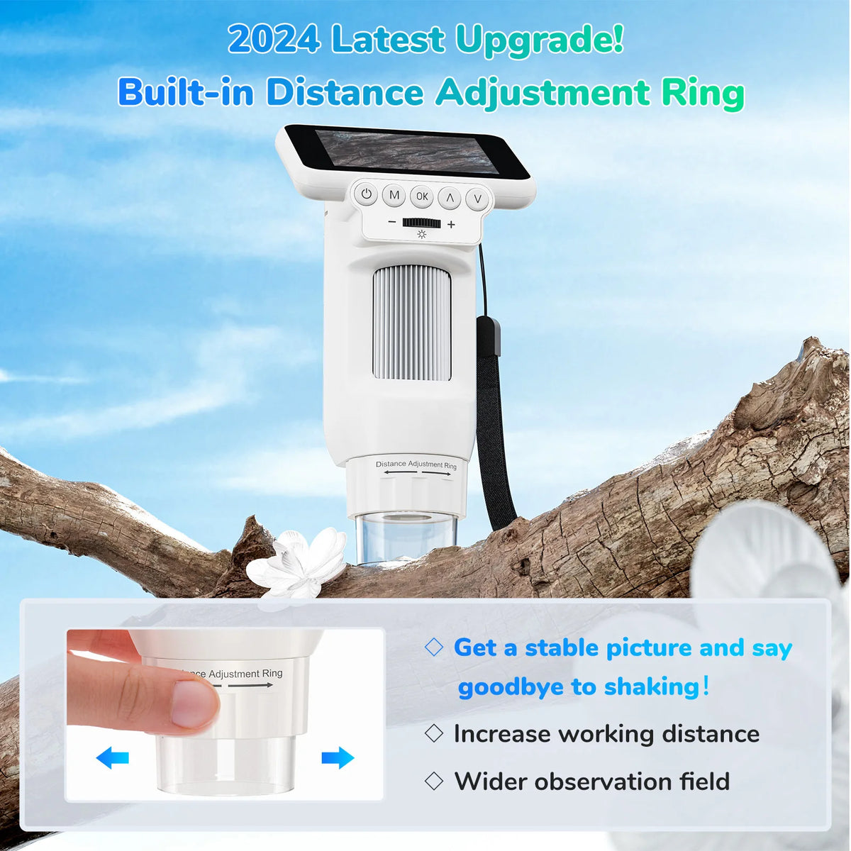 Portable Handheld Digital Microscope 500X – Kids Science Toy Digital Microscope Axl