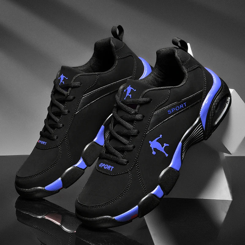 ZULIWAGN Men's Lightweight Casual Walking Sneakers – Lace-Up Men's Casual Sneakers Axl Blue 40