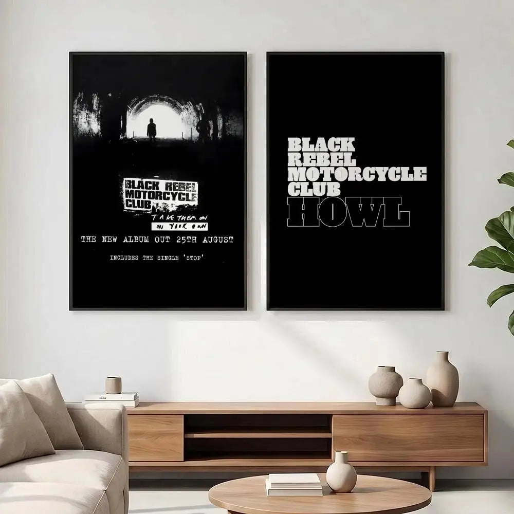 BRMC Band HD Art Poster – Waterproof Sticky Wall Decor Music Band Poster Axl