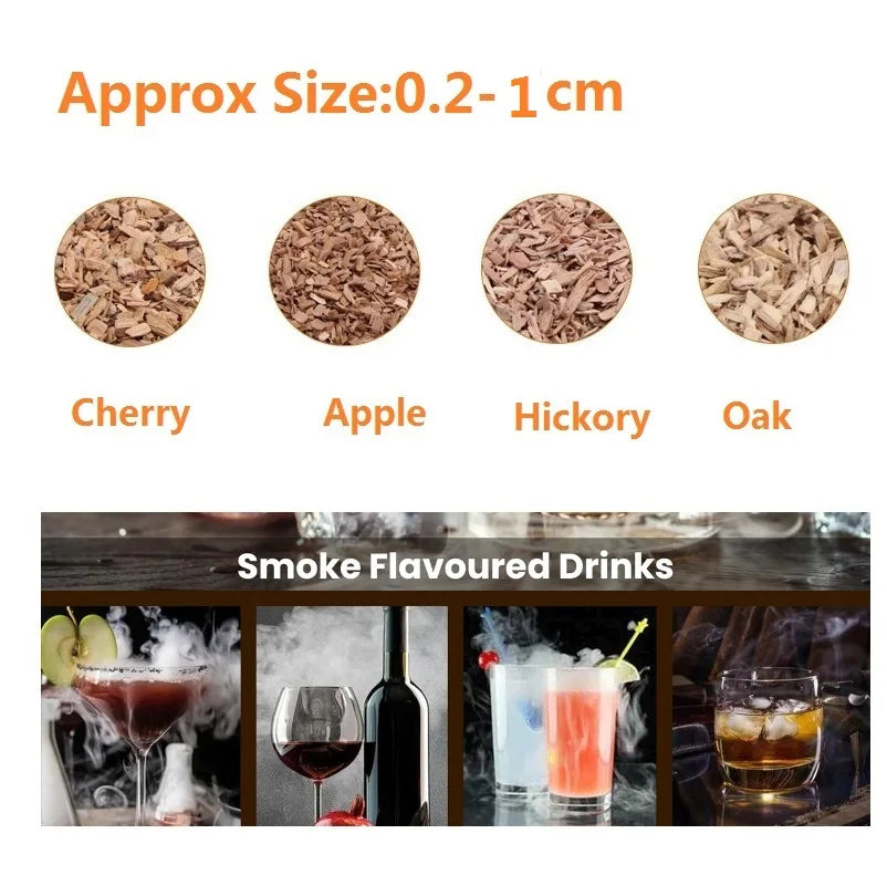 500g BBQ Wood Chips – Apple, Cherry, Oak & Hickory Sawdust BBQ Wood Chips Axl