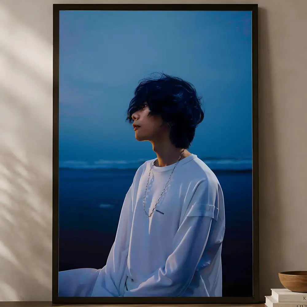 Yonezu Kenshi HD Wall Poster – Self-Stick Waterproof Home Decor Wall Art Poster Axl White03 60X90cmNoframe