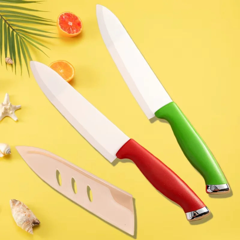 Ceramic Chef Knife Set 1–3 Pcs with Sheaths | Sharp & Rust-Proof Ceramic Knife Set Axl