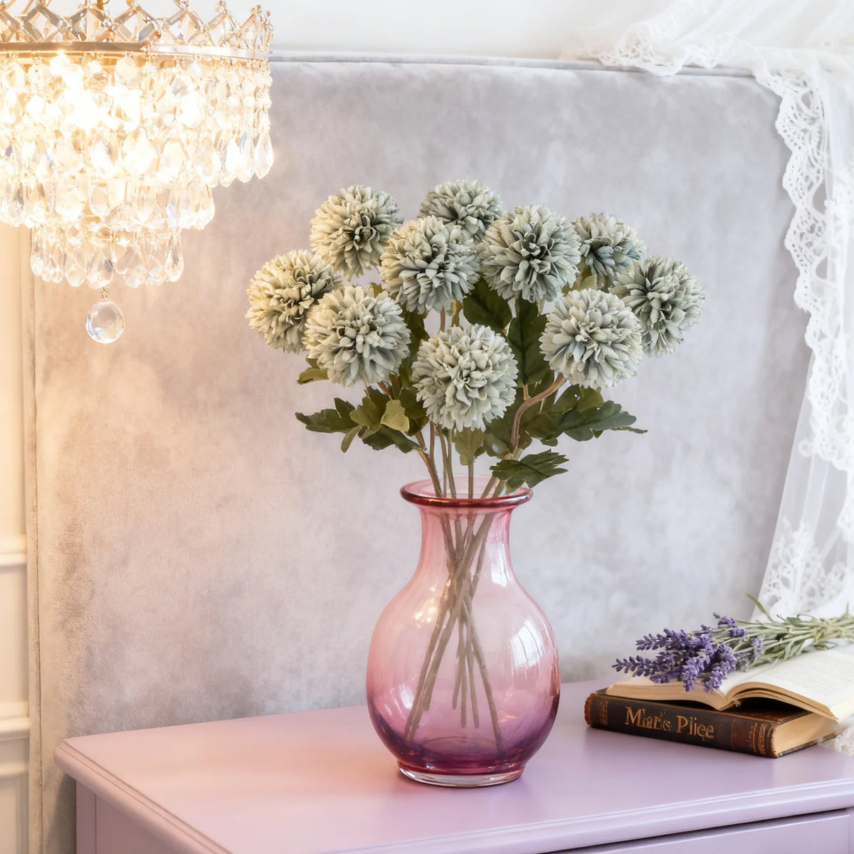 Silk Ball Chrysanthemum Artificial Flowers – Wedding & Home Décor Artificial Silk Flowers Axl