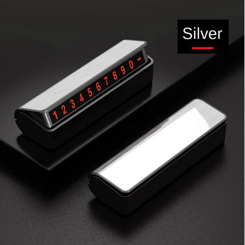 Luminous Temporary Parking Card – Phone Number Car Sign Parking Card Sign Axl