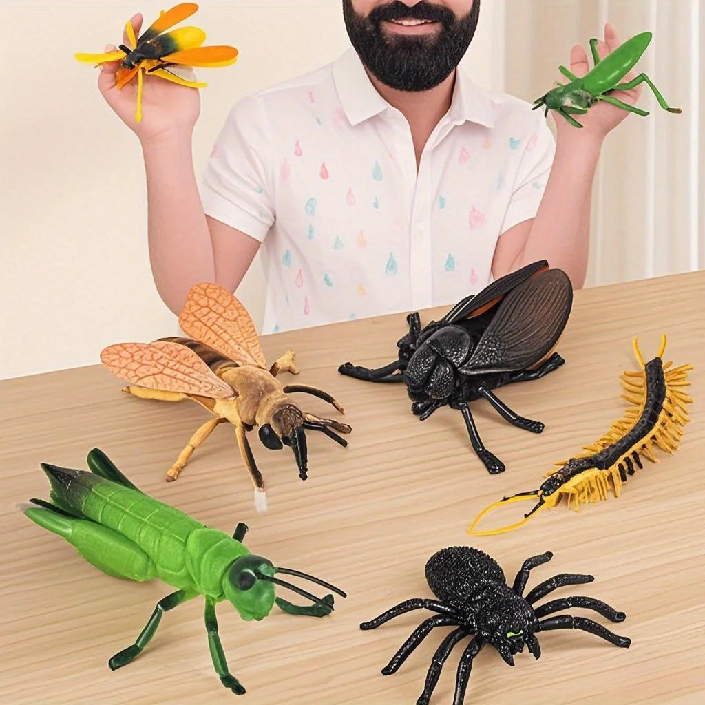 12 Realistic Fake Insects – Halloween & April Fool's Party Props Halloween Party Props Axl