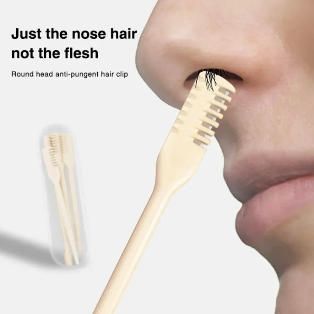 2-in-1 Nose Hair Trimmer & Ear Cleaner – 360° Manual Nose & Ear Trimmer Axl