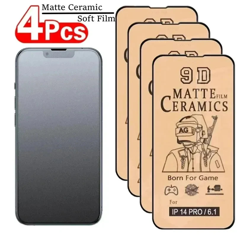 4-Pack Matte Ceramic Screen Protector for iPhone – ECUSIN Screen Protector Axl