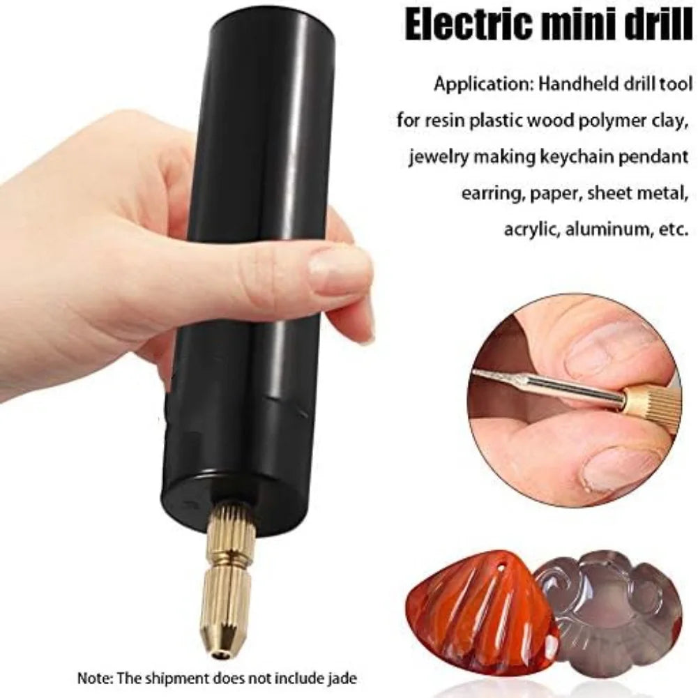 Mini Electric Drill Set 13 Bits – DIY Resin & Jewelry Tool Mini Electric Drill Axl