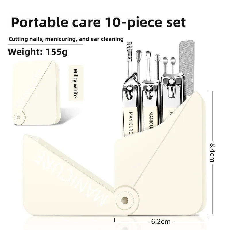 Professional Nail Clipper Set – Anti-Splash Stainless Steel Kit Nail Clipper Set Axl Rotating box nail cl 1