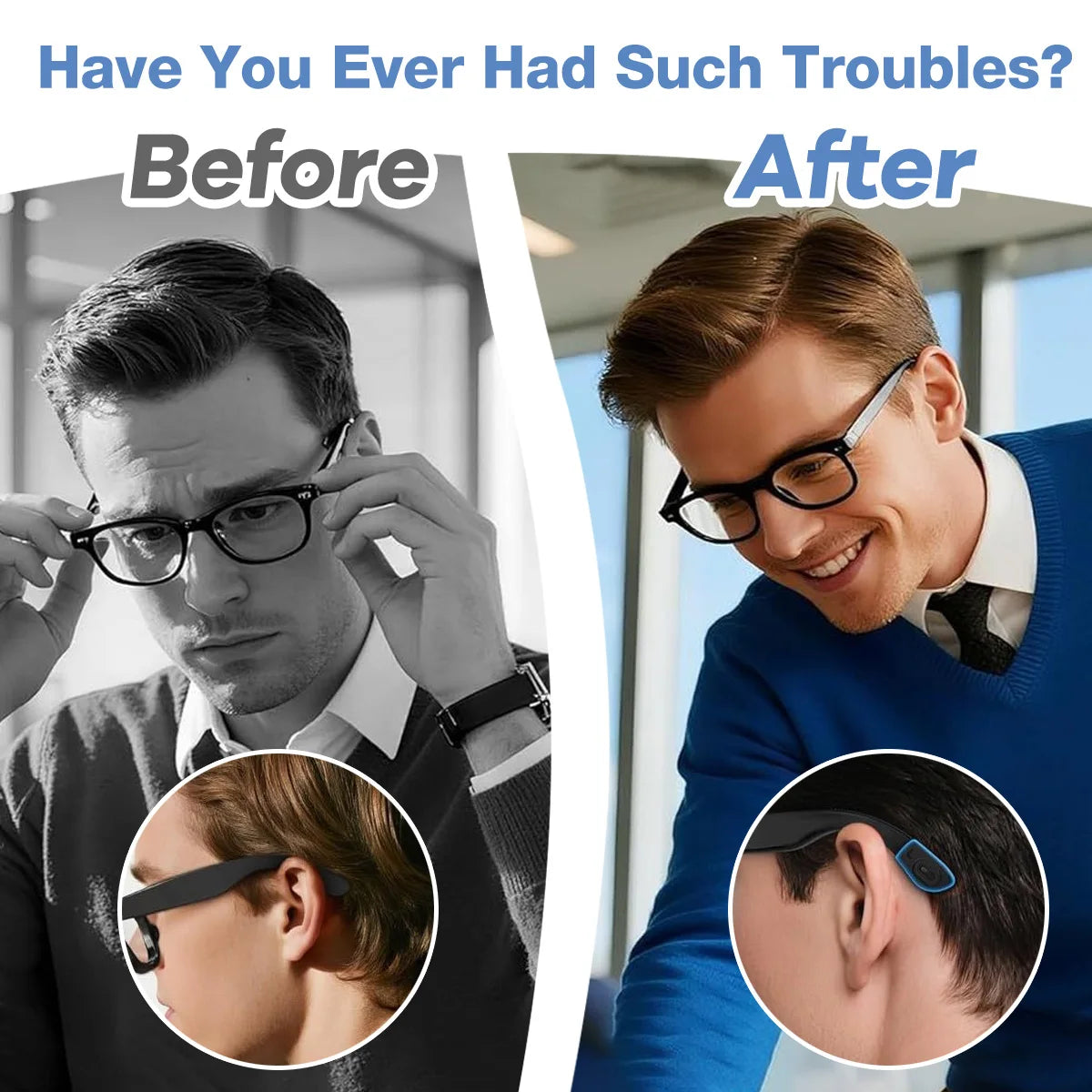 Anti-Slip Silicone Ear Grips for Ray-Ban Meta Smart Glasses Eyeglass Ear Grips Axl