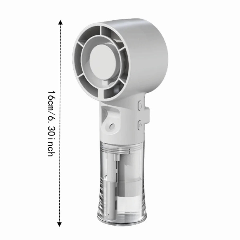 USB Rechargeable Handheld Misting Fan – 4 Speeds & Compact Handheld Misting Fan Axl