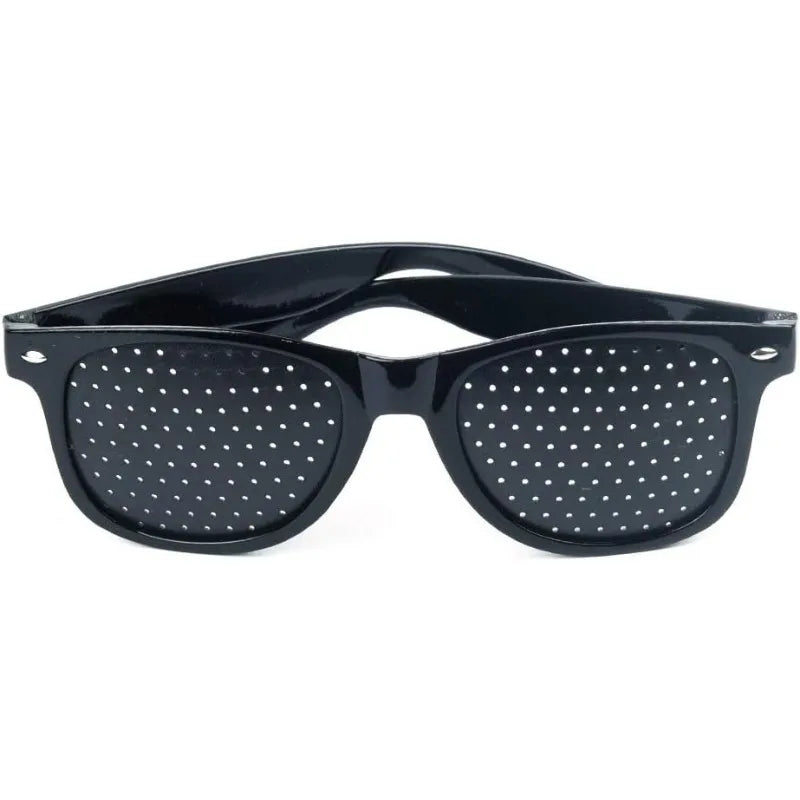 Pinhole Glasses – Anti-Fatigue Eye Exercise Eyewear | Black Pinhole Eyewear Axl black