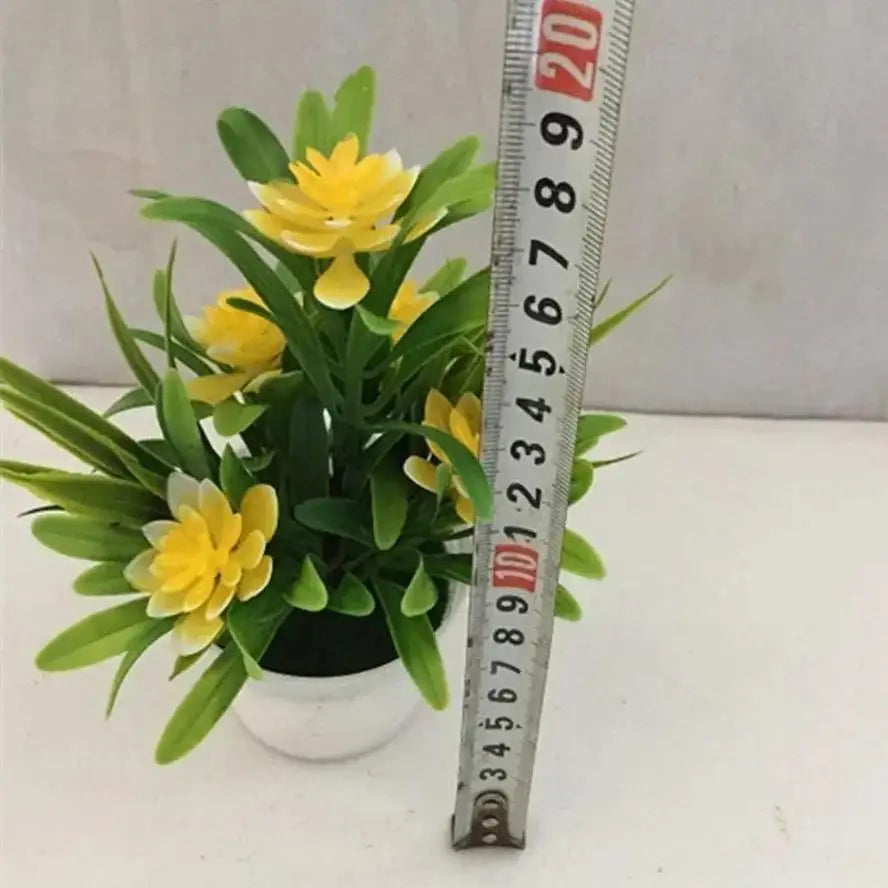 Multi-Color Artificial Lotus Flower with Pot | Home Decor Artificial Flower Decor Axl