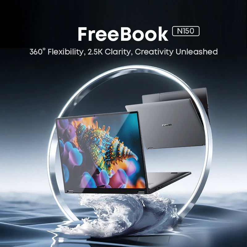CHUWI FreeBook 2-in-1 Laptop 13.5" Touch Intel N150 512GB SSD 2-in-1 Laptop Axl