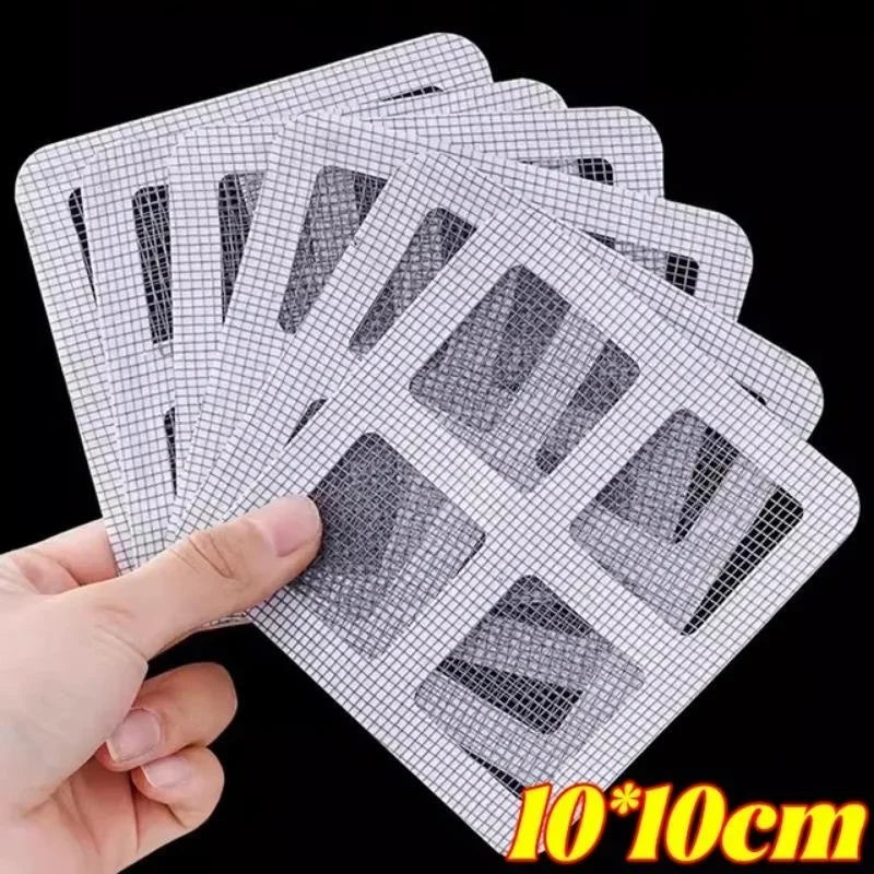 30-Pc Disposable Mesh Drain Stickers – Shower & Sink Filter Drain Filter Sticker Axl 30 Pcs Grey
