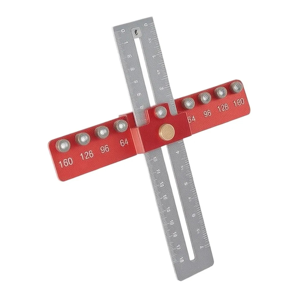 Cabinet Handle Hole Locator – Aluminum Drill Guide Mounting Jig Cabinet Mounting Jig Axl