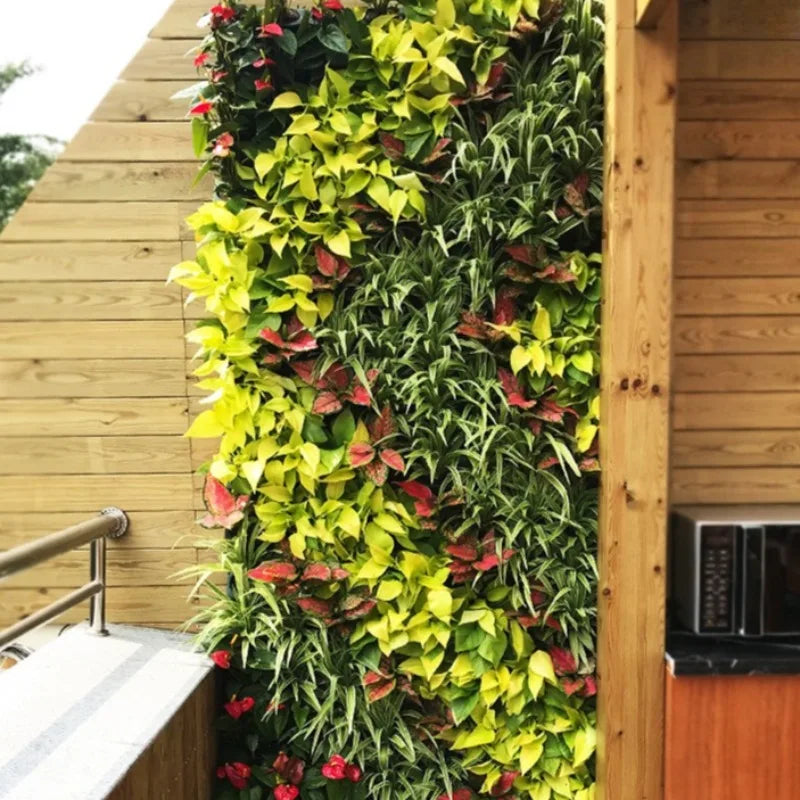 Modern Wall Planter Set with Irrigation System | Balcony Pots Wall Planter Set Axl